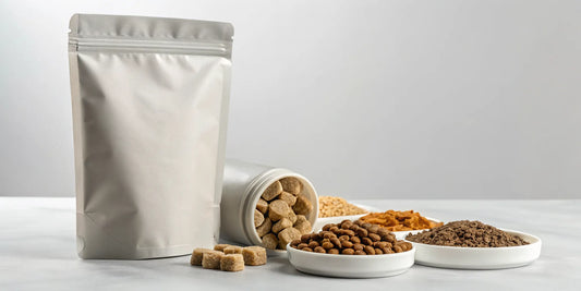 Wagtastic dog chews package with several of the treats laid out for review.